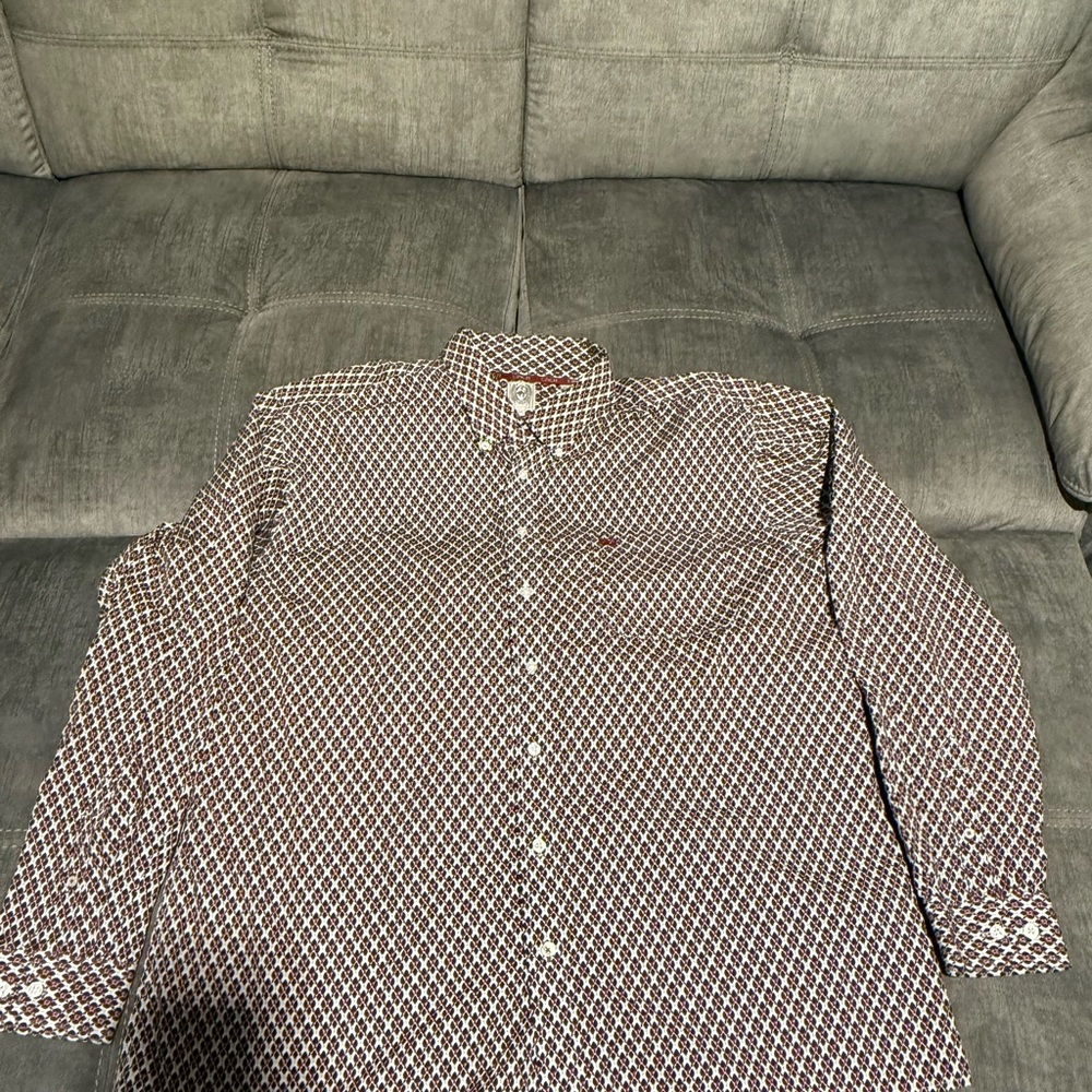 Cinch men’s long sleeve button up shirt